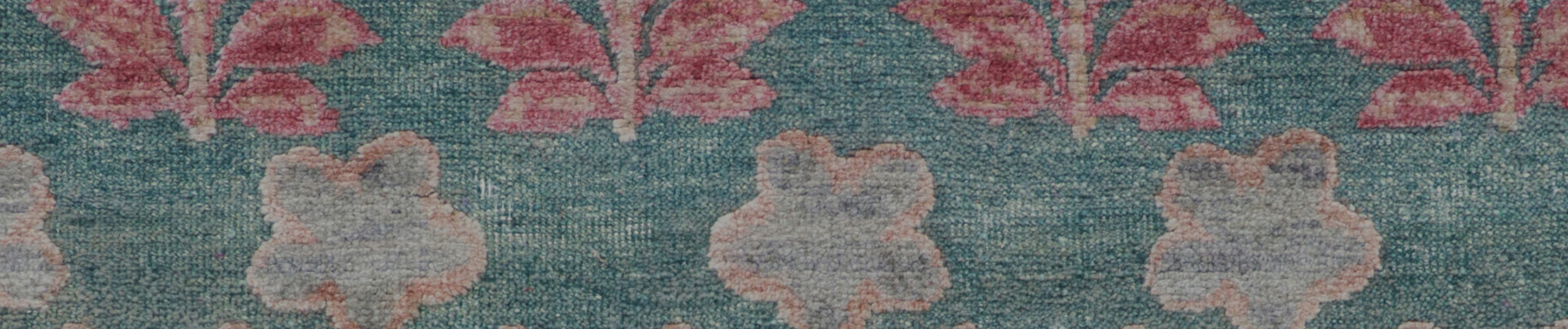 Block Print style rug displayed in an in-situ setting by Rug and Kilim, NYC