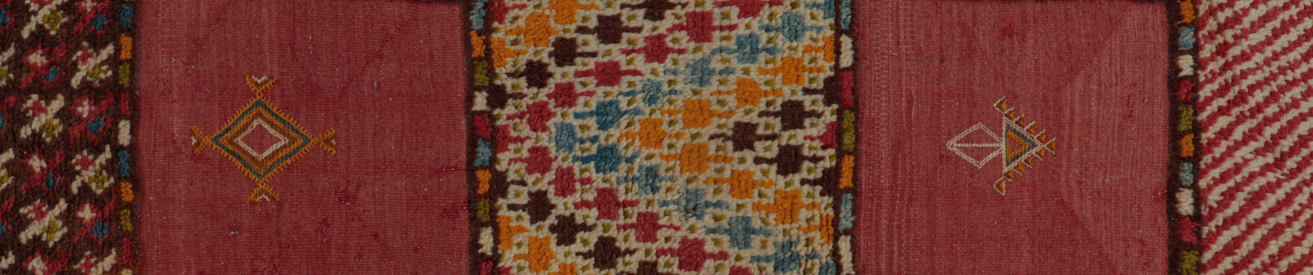 Moroccan style rug displayed in an in-situ setting by Rug and Kilim, NYC