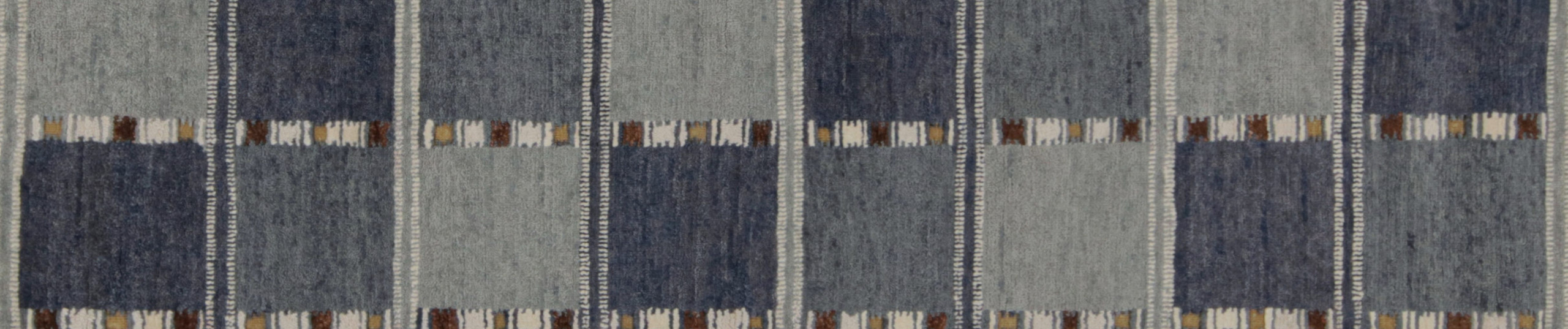 Scandinavian style rug displayed in an in-situ setting by Rug and Kilim, NYC