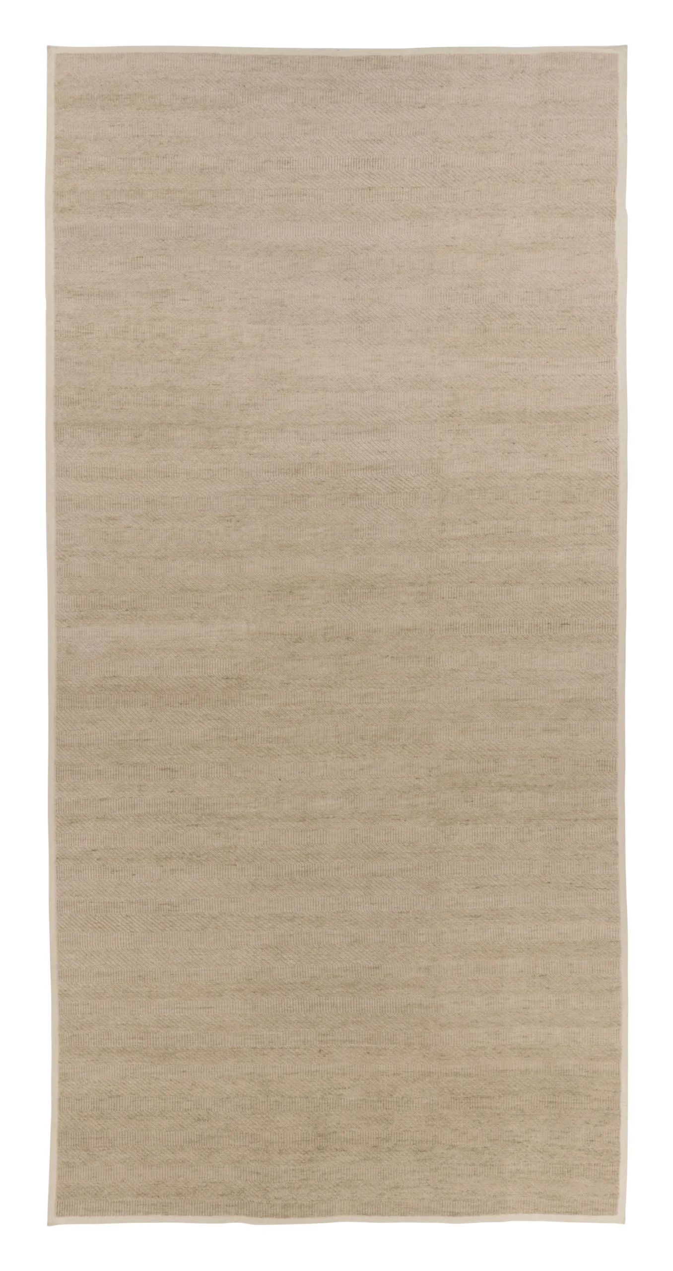 Oversized Modern Textural Solid Custom Rug in Beige & Cream